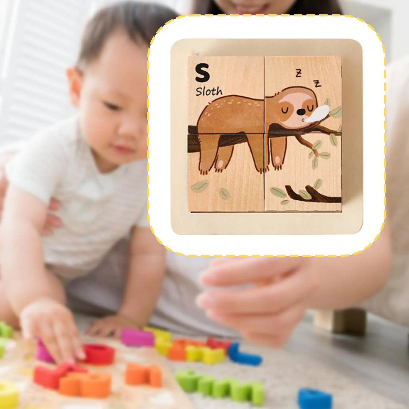 3D-Holzpuzzles, räumliche Fantasie, grundlegende Fähigkeiten, Holzblockspiele für Kinder, für Jungen, Mädchen, Kinder, 3, 4, 5, Neujahrsgeschenk