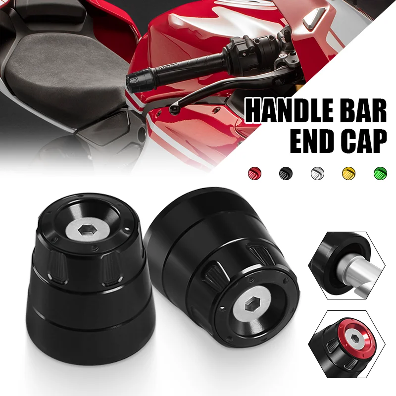 

For YZF R1 R1M R3 R6 R6S R7 R25 R15 Motorcycle Universal Handlebar Grips Cap Handle Bar Ends Cover Counterweight Plugs Sliders