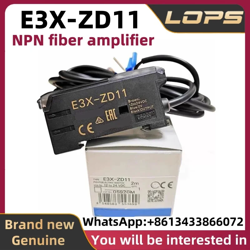 E3X-ZD11 مضخم الألياف الضوئية الأصلي الجديد NPN؛ مستشعر الألياف الضوئية، كمية كبيرة في المخزون، مرحبا بكم في التشاور.