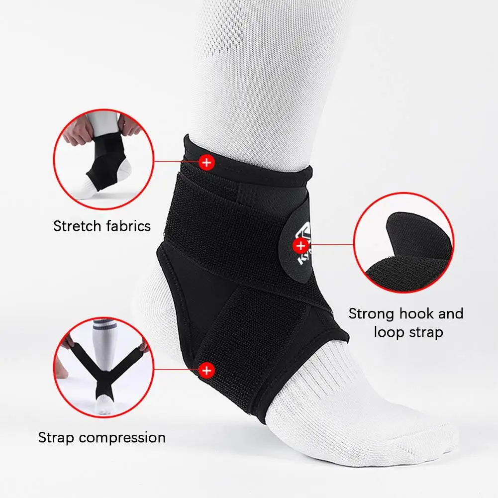 Professional Sports Ankle Support Running Fitness Adjustable Compression Protective Ankle Bandage Ankle Support Brace Protector