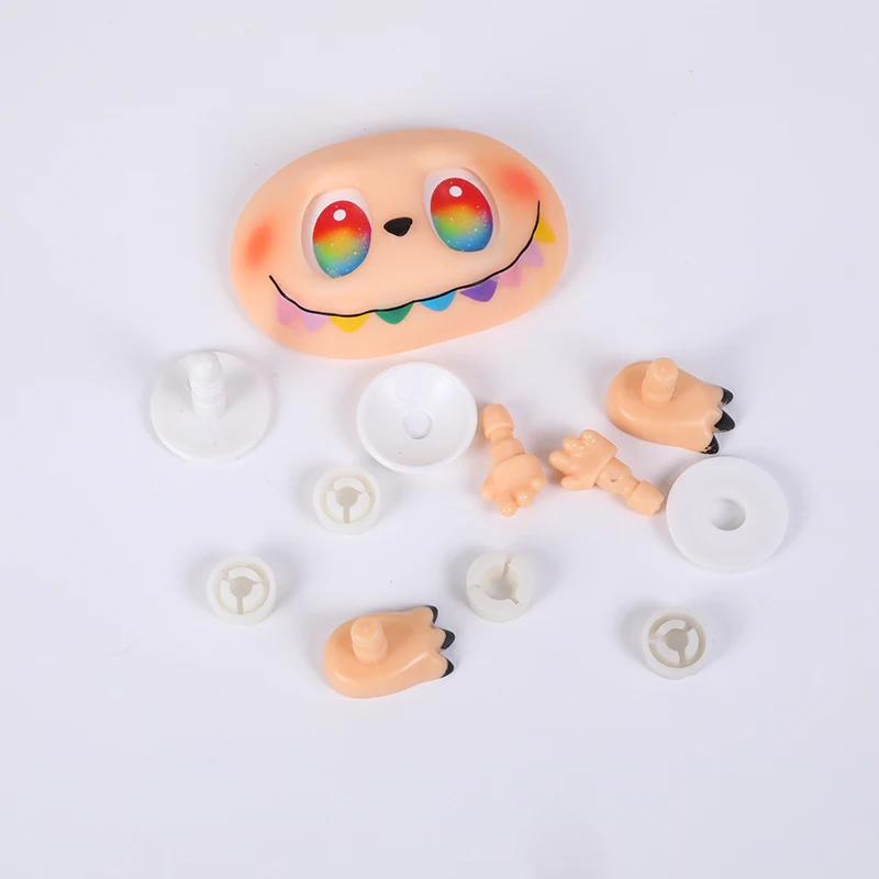 For Labubu Vinyl Doll Diy with Different Color and Expressions Accessories Face Changing Hand and Foot Replacement Supplies Gift
