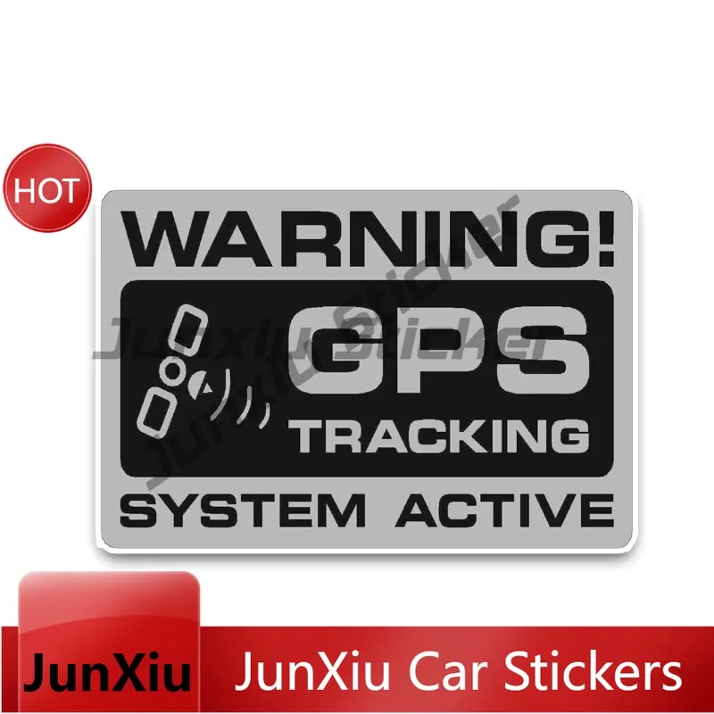 Warning GPS Tracking Police System Active Car Stickers on Motorcycle Cover Scratches PVC Stylish Products Accessories PVC