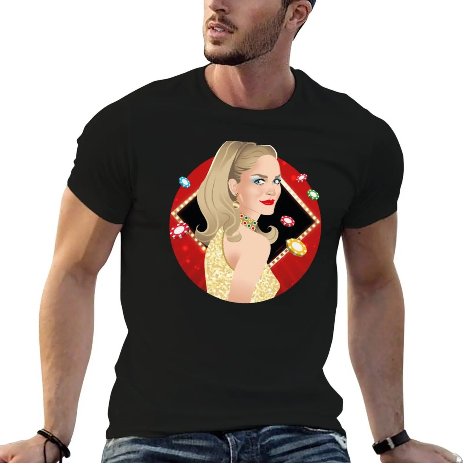 Casino T-Shirt man t shirts high quality luxury brand t shirt for man funny t shirts cotton T-shirt