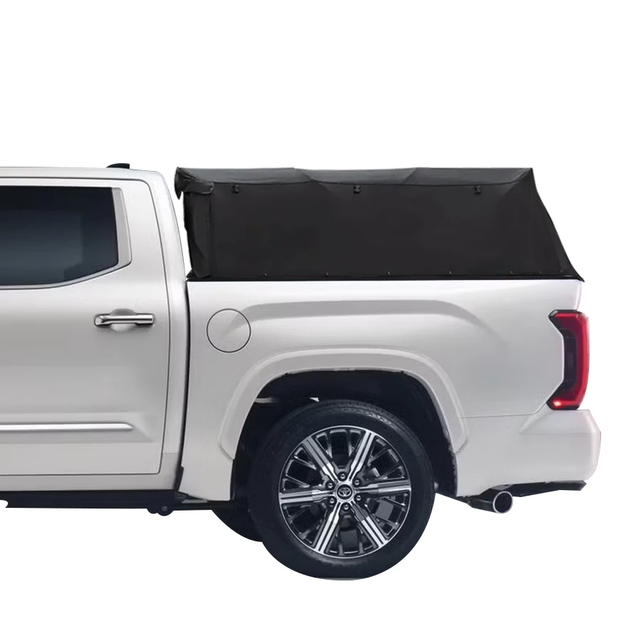 

Canvas Top Folding Waterproof Soft Truck Topper Folding Pickup Turck Canopy Waterproof Soft Truck Topper Toyota Tundra