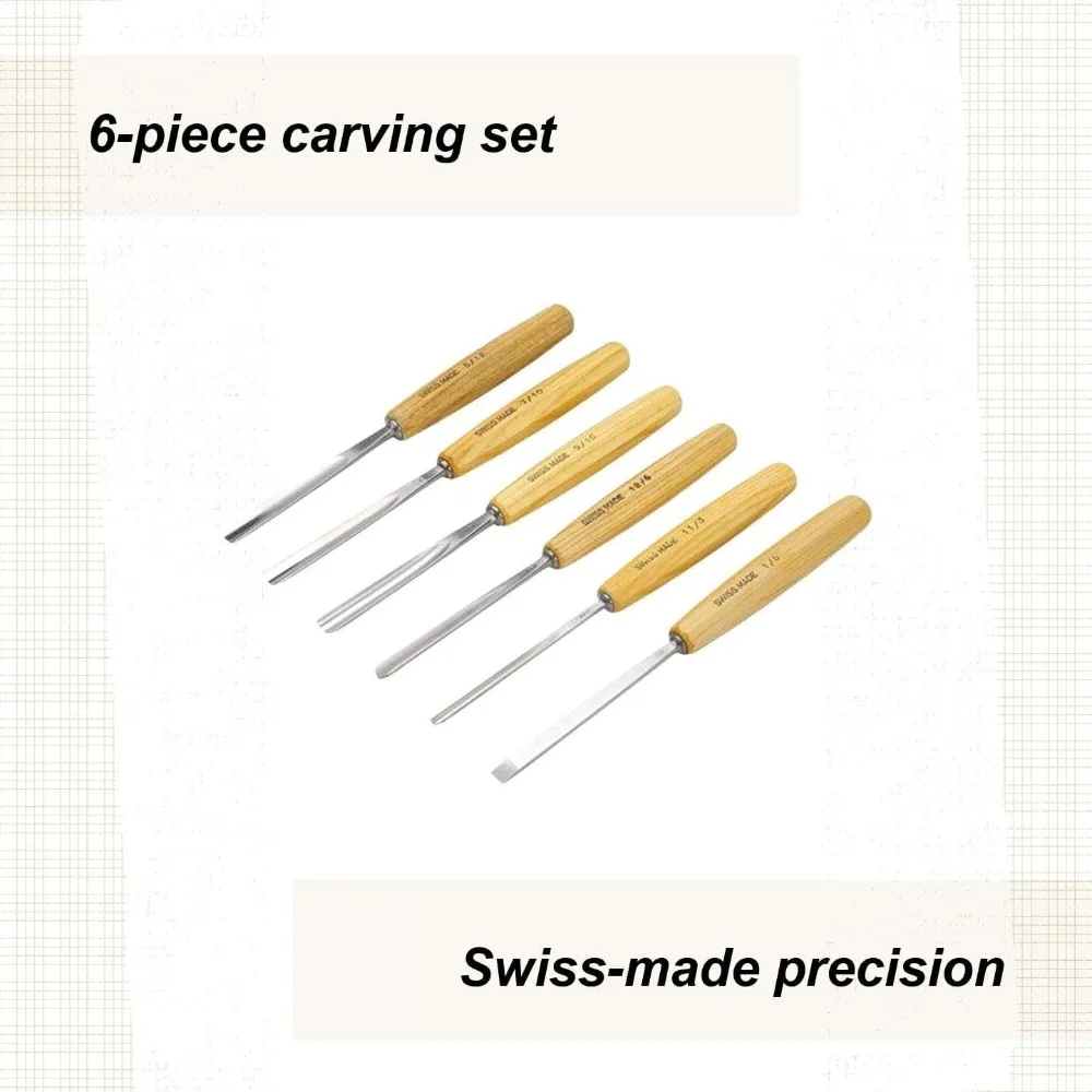 Herramientas para tallar "Swiss Made", PFEIL Professional, juego de 6 herramientas
