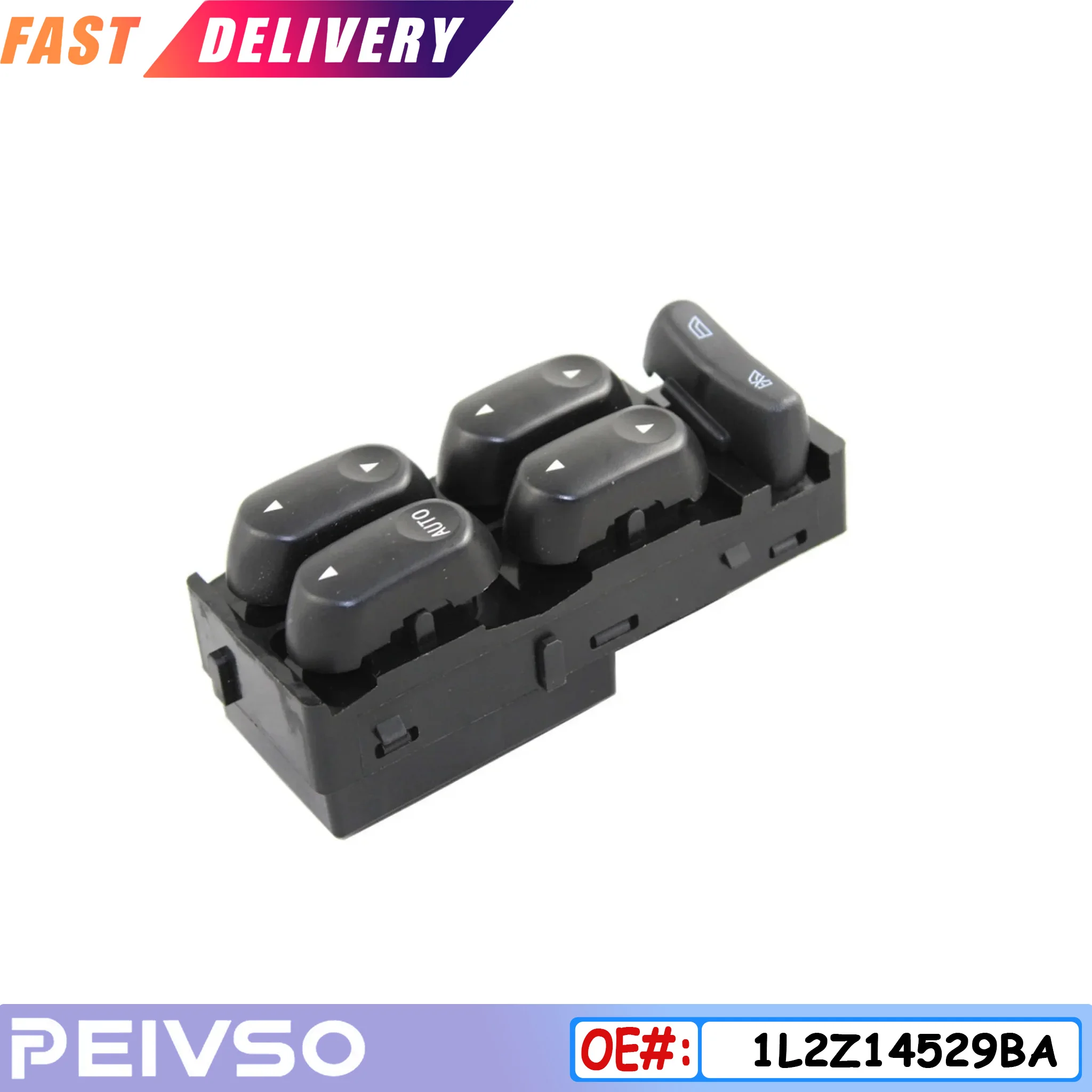 1L2Z14529BA Window Switch Front Driver Side for Ford F250 F350 F450 F550 02-04 Crown Victoria 02-06 Excursion 02-05