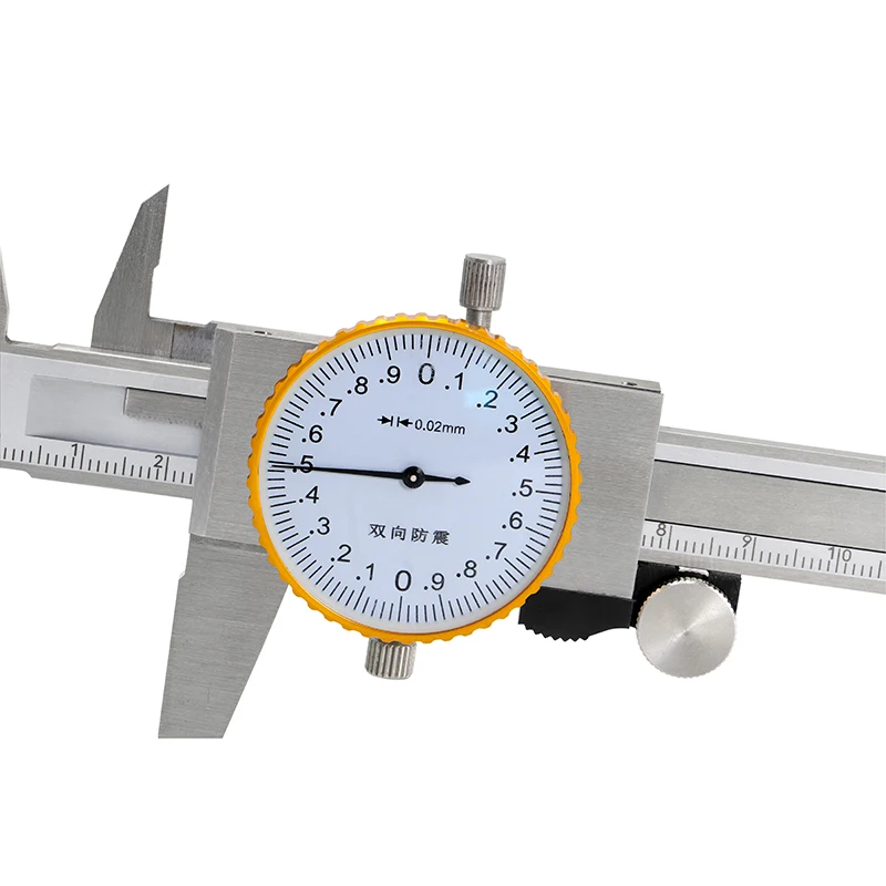 SHANHR Dial Caliper Ruler Double Shock-Proof Stainless Steel Dial Vernier Calipers Woodworking Measuring Tools