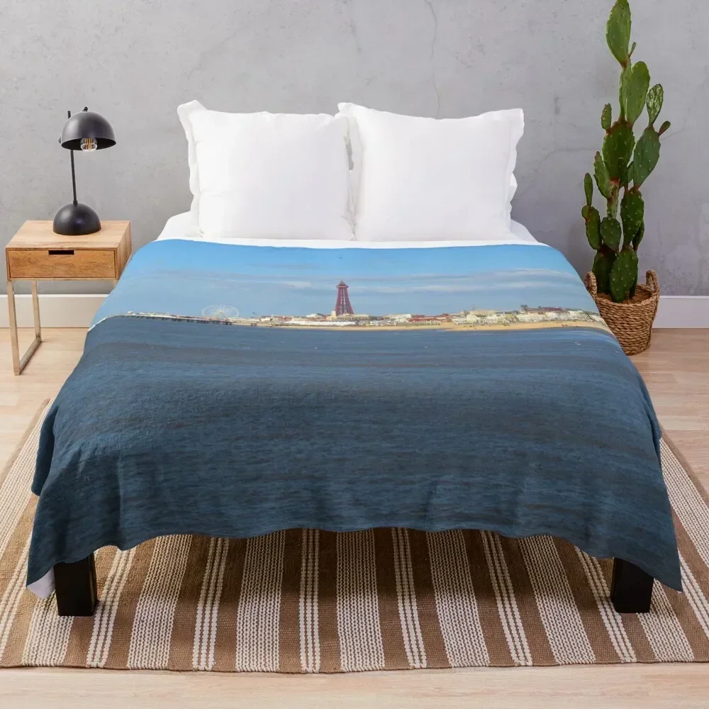 

Blackpool Seaside Throw Blanket Decorative Throw Custom Weighted Blankets