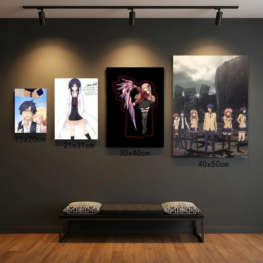 anime C-Chaos Child-D Poster Peel and Stick Wall Art for Cafe Office Bar and Home Decoration