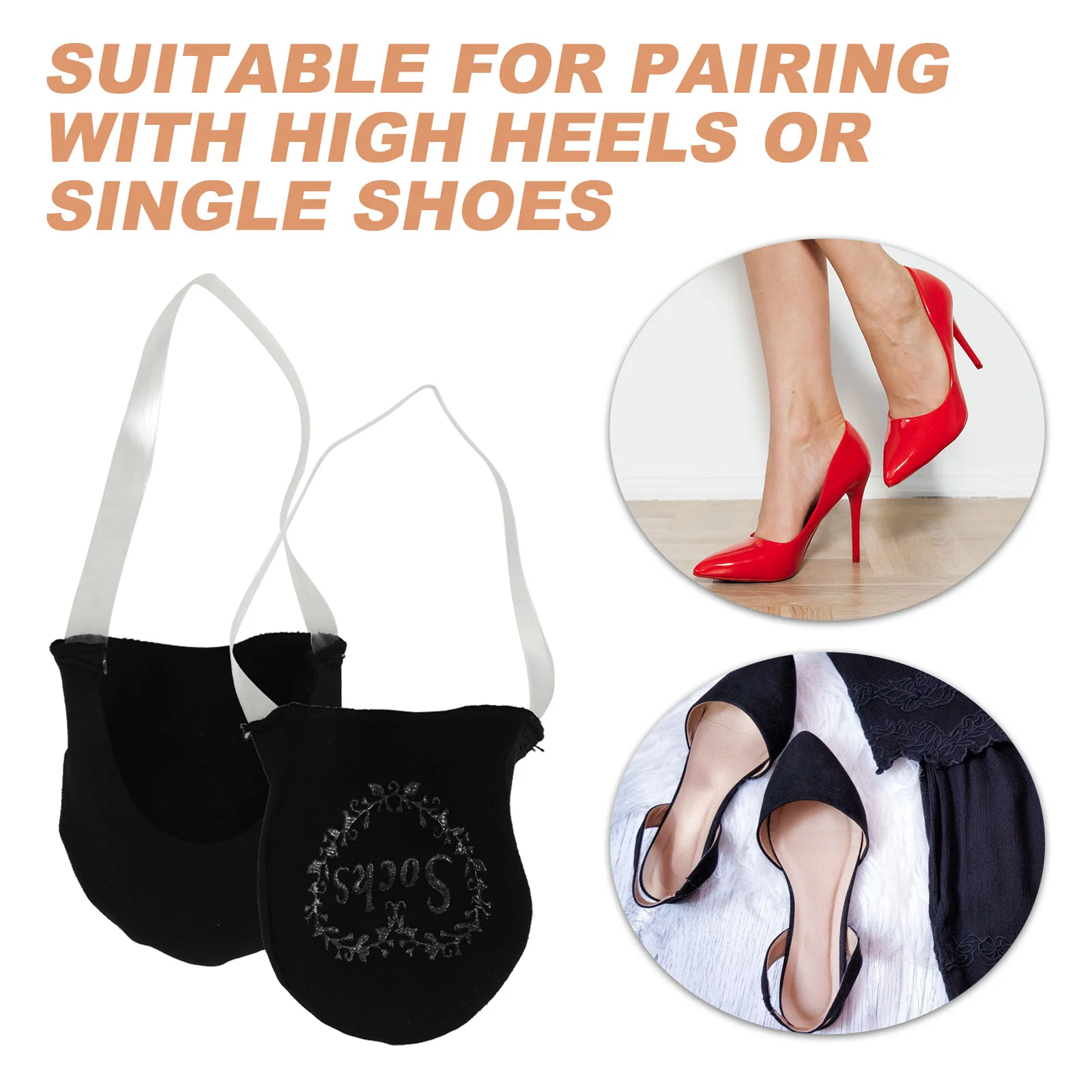 

5Pairs Non Slip Invisible Low Cut Liner Socks Women Breathable Comfortable Socks for Heels Breathable Low Cut Sock Women