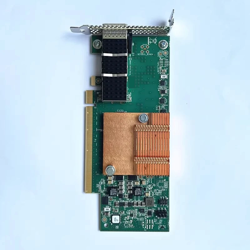 서버 워크스테이션 PC 산업용 제어 기계용 기존 RMN-100HFA016 단일 포트 100G PCIE X16 광섬유 네트워크 카드