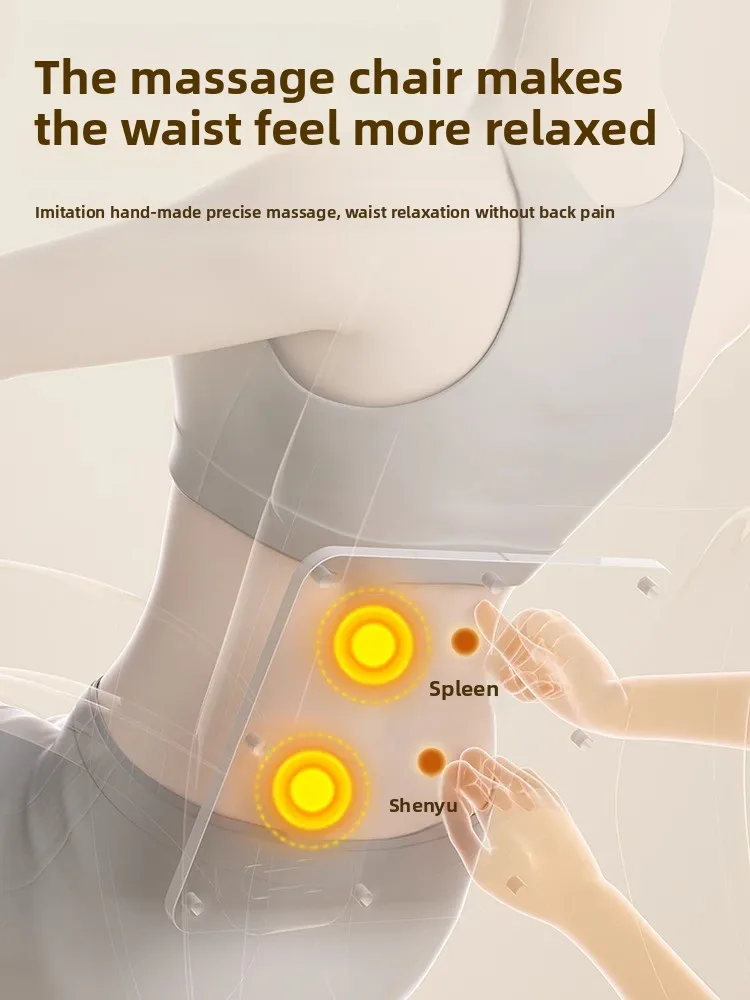 Comfortable Genuine Leather Computer Chair Reclining Office Chair with Adjustable Lumbar Support for Long Sitting