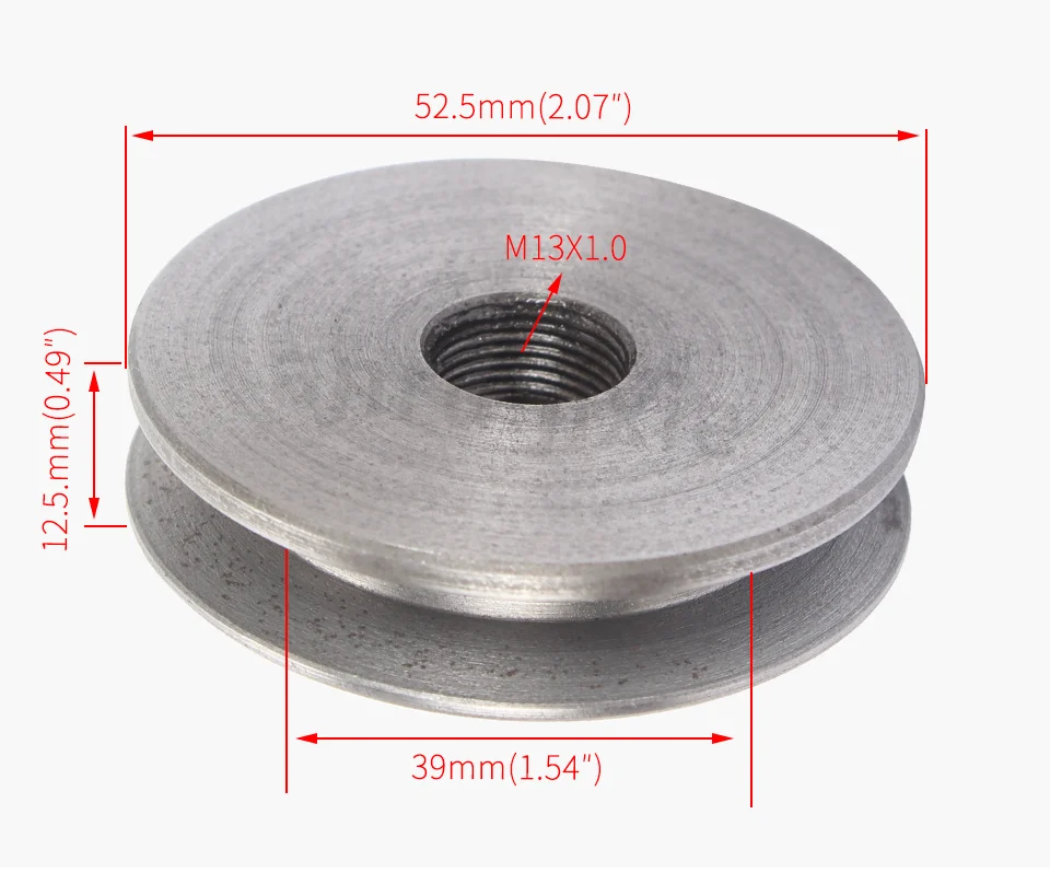 Spindle V-Pulley SIEG C0-038/049&JET BD-3&Grizzly G0745 Mini Lathe Spares Motor V-belt Pulley