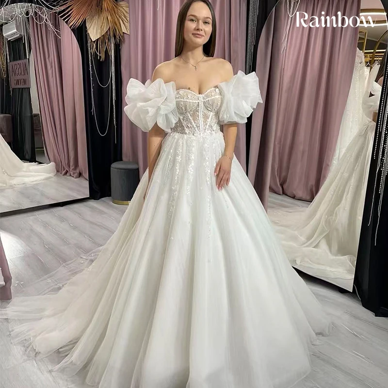 

Romantic Weddingdress Organza With Embroidery A-Line Floor Length Ballgown Sleeveless Strapless Customized Laceup Robe De Mariee