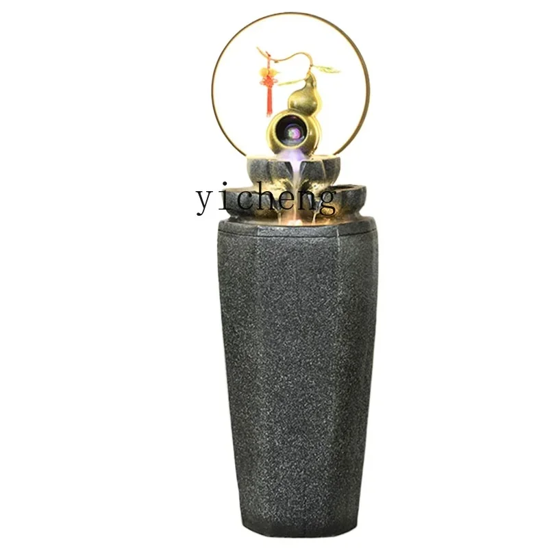 

XL rockery flowing water fountain ornament living room office entrance lucky feng shui wheel landing