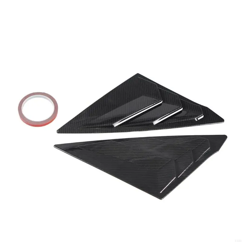 D5BE Car Rear Window Shutter Cover Trim Decoration ABS Automotive Louver Cover Trim