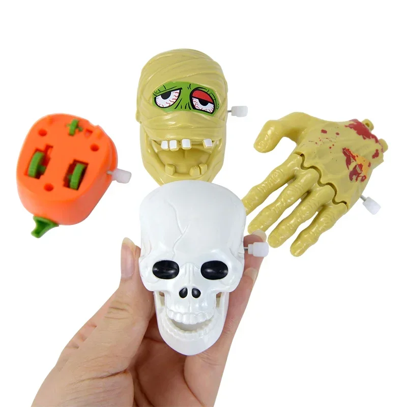 1pc Halloween Running Skull Pumpkin Mummy Broken Hand Wind Up Toys Interesting Children's Toys Halloween Party Gifts