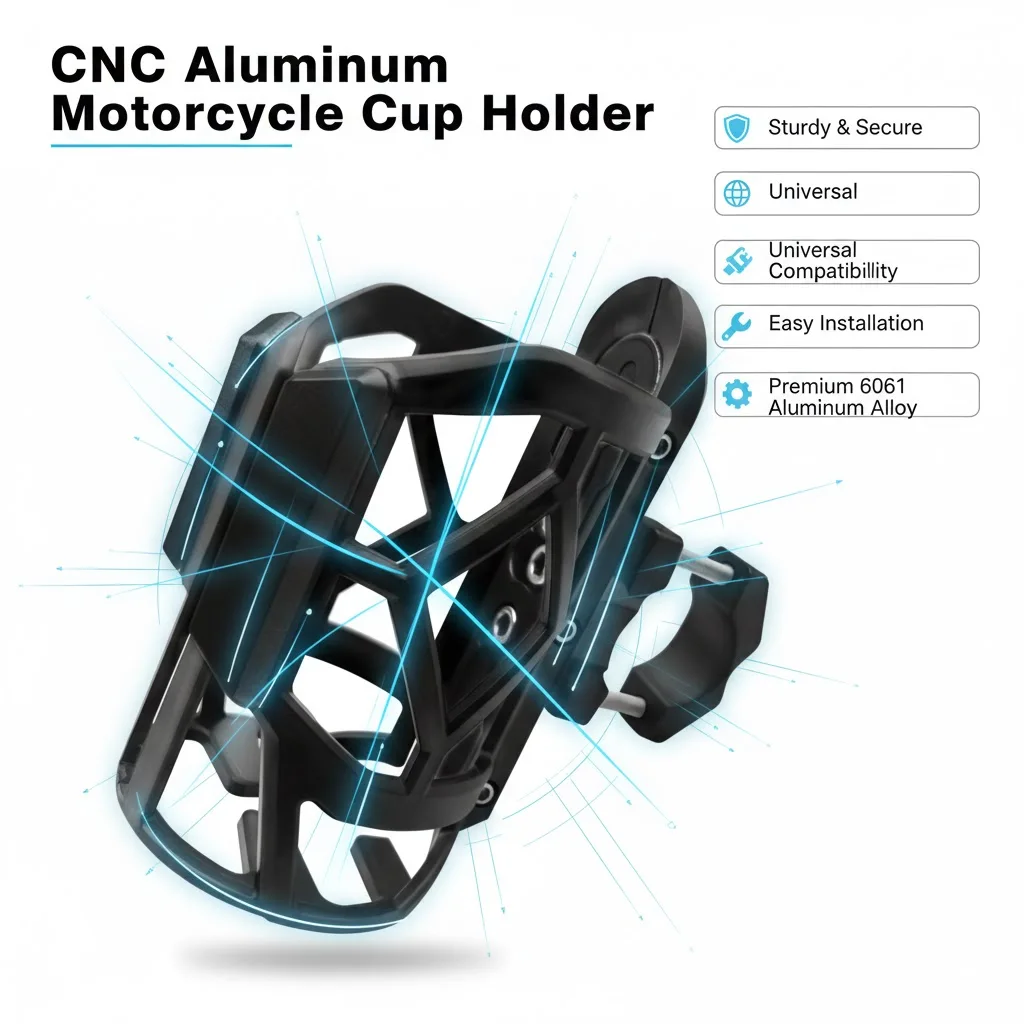 For BMW R NINE T R NINET RNINET Cafe Racer Pure Scrambler 2017-2023 Universal High Quality Motorcycle Beverage Water Cup Holder