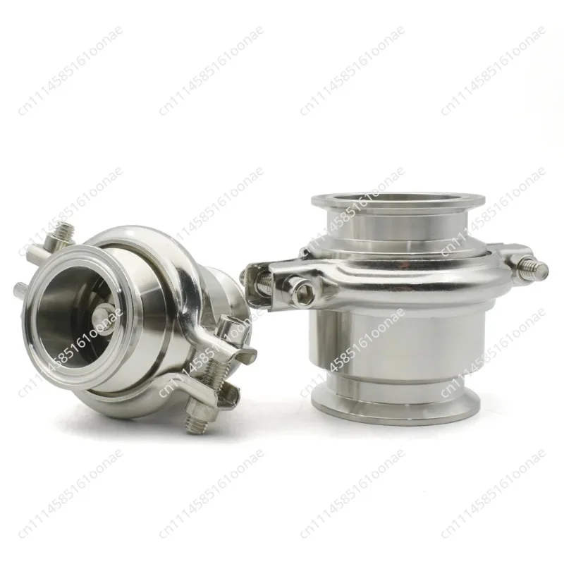 19 25 32 38 512 mm, sanitary grade 304 stainless steel three-clip one-way flow vertical check valve