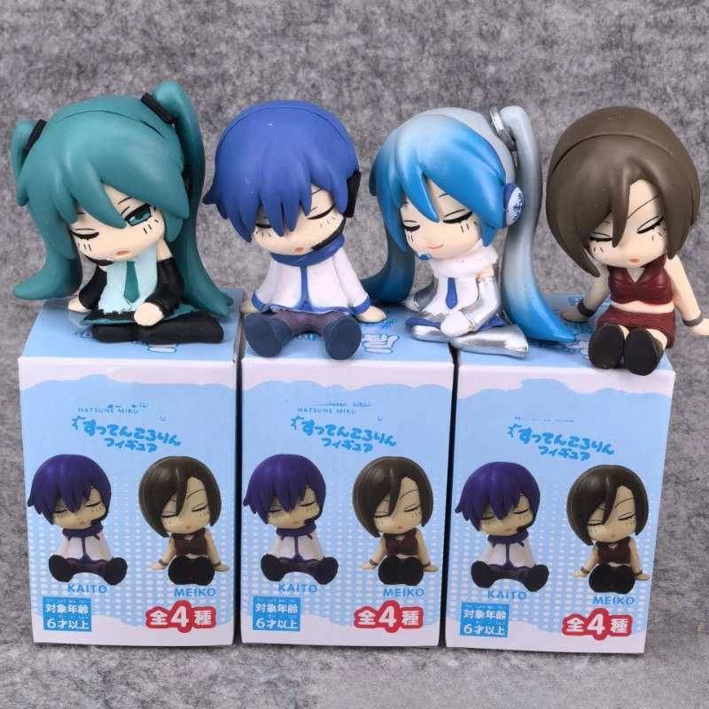 

Anime Hatsune Miku Action Figure SNOW MIKU MEIKO KAITO Kawaii Sleep Doll Blind Box Toys Collection Ornaments Kids Gifts