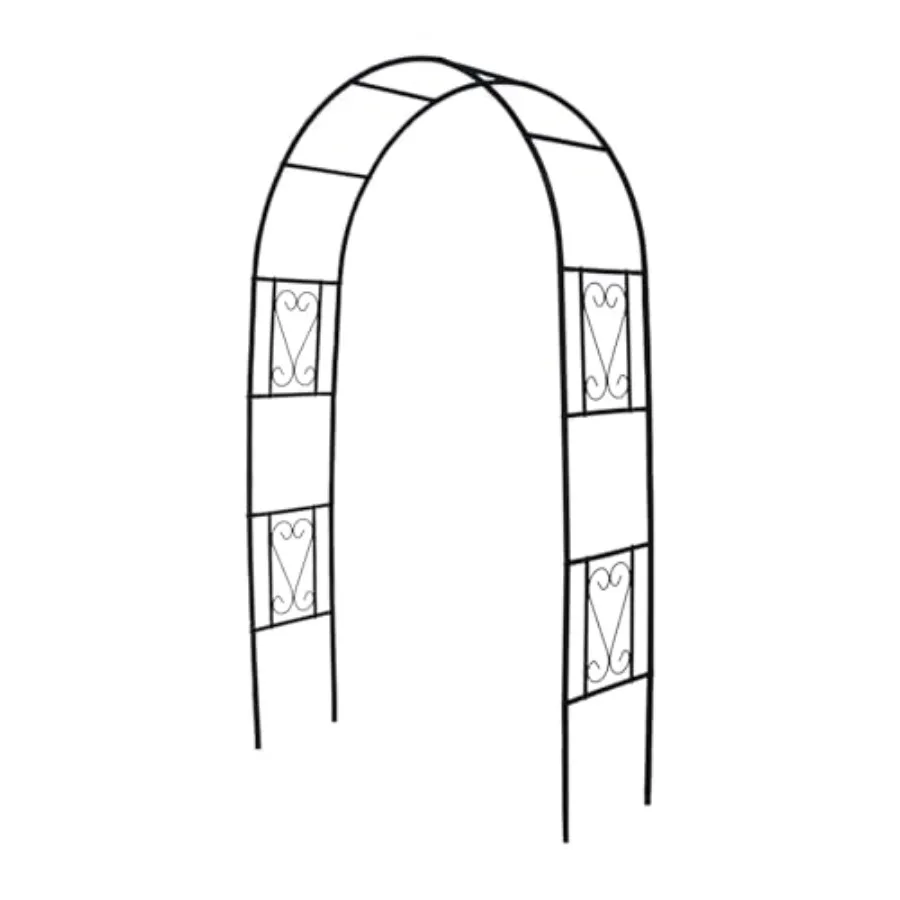 

Iron Pergola Arbor Practical, Garden Arbor Arch, Metal Trellis Archway for Climbing Plants Rose Grape Vines, Pergola Decoration