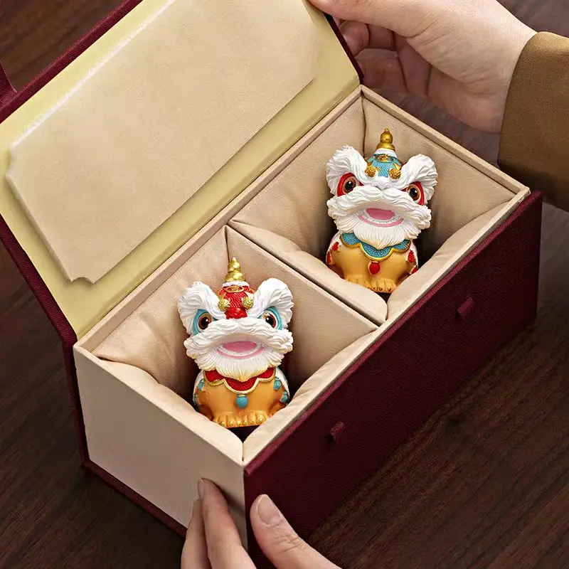 Criativo Foshan Lion Dance Cultural e Creative Destaque Gift Set para Eventos de NegóciosReunidas Anuais como Lembrança de Presentes do Cliente