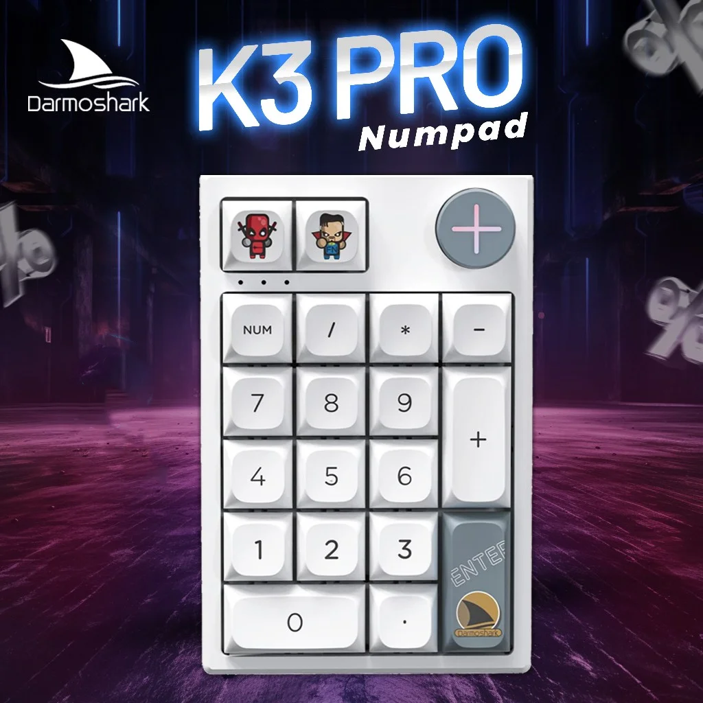 

Цифровая Механическая игровая клавиатура Darmoshark, 19 клавиш, подключение в процессе работы, RGB клавиатура для ПК и ноутбука