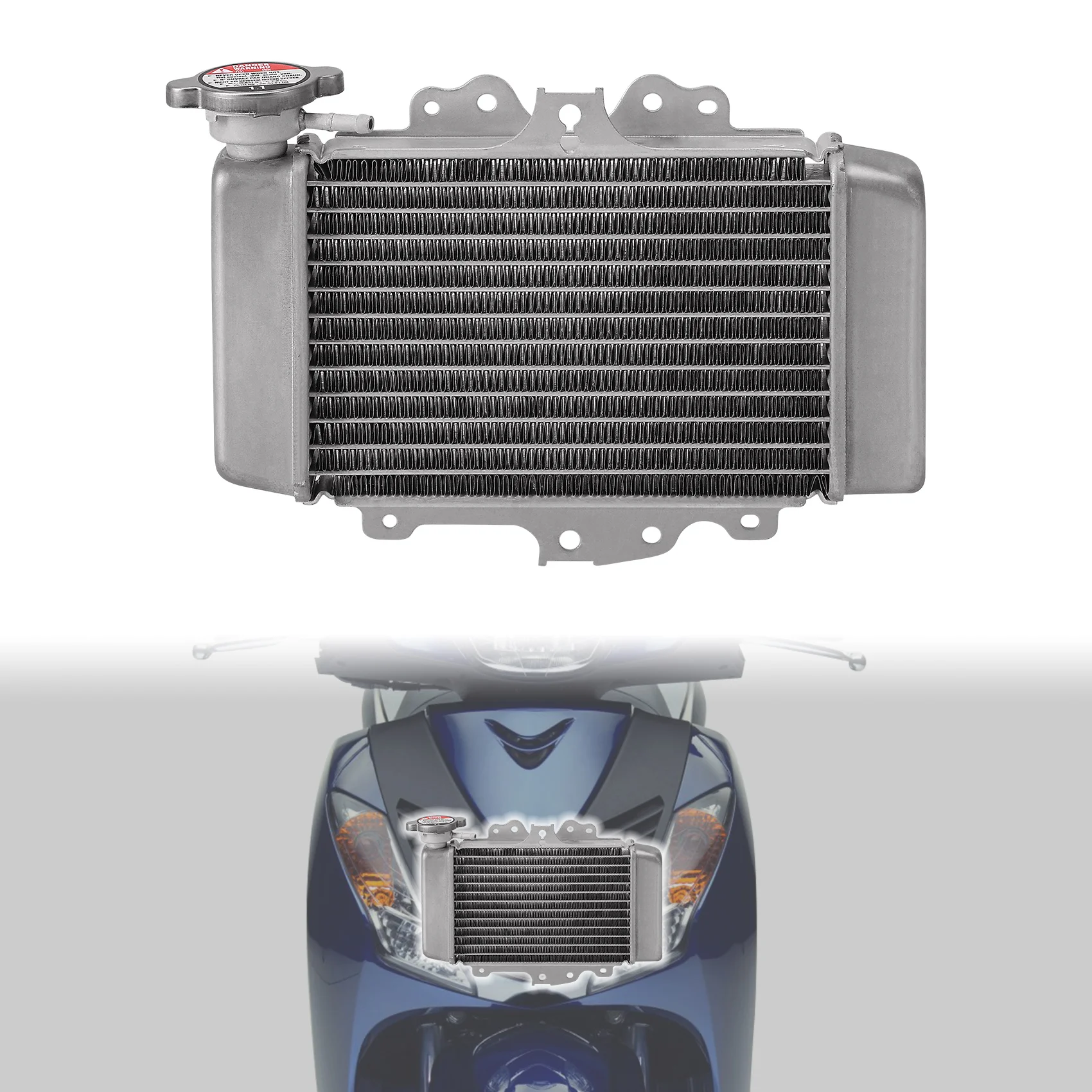 

Радиатор охлаждения для скутера Honda SH125 SH150 (инжектор) 2005-2012, PES 125 150 (инжектор) 2006-2010, мотоцикл