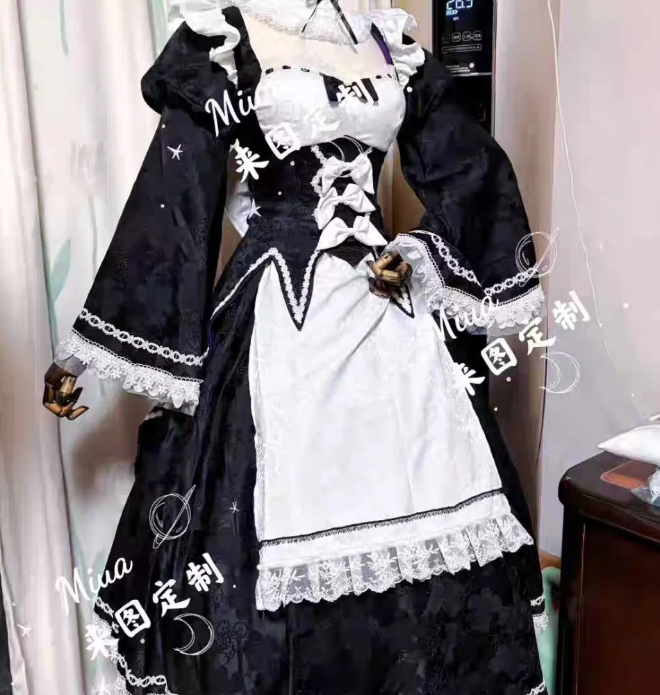 

COWOWO Re:Zero Frederica Baumann Косплей Костюм Cos Game Аниме Вечеринка Униформа Хэллоуин Играть Ролевая Одежда Одежда
