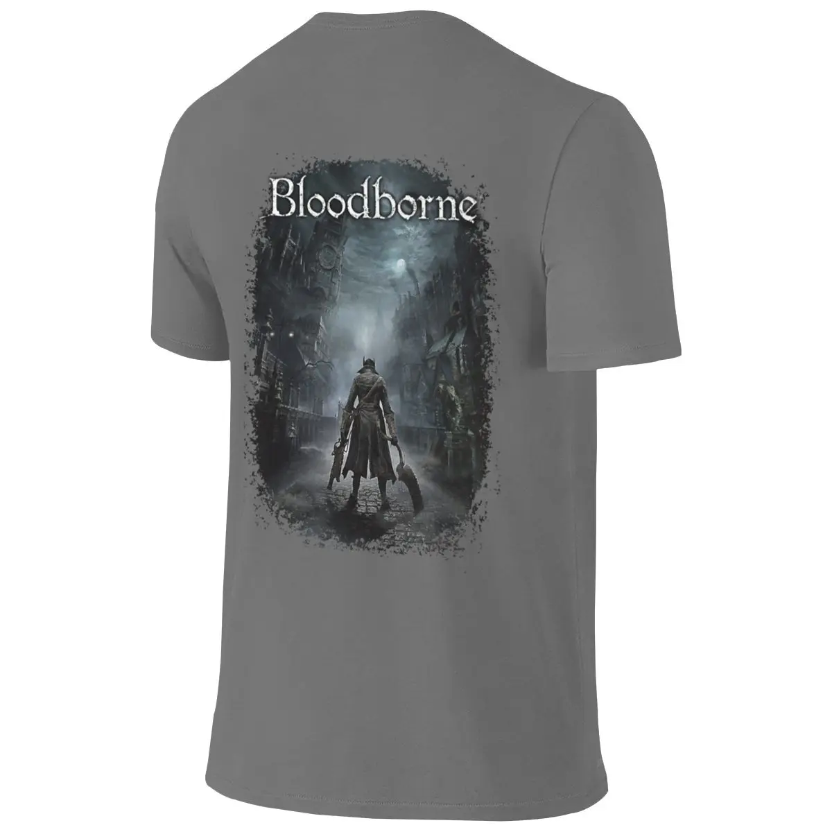 Main Hunter In Yharnam For Gamers Home Reversible T-shirt Commuting Casual Atmosphere Basic Tee