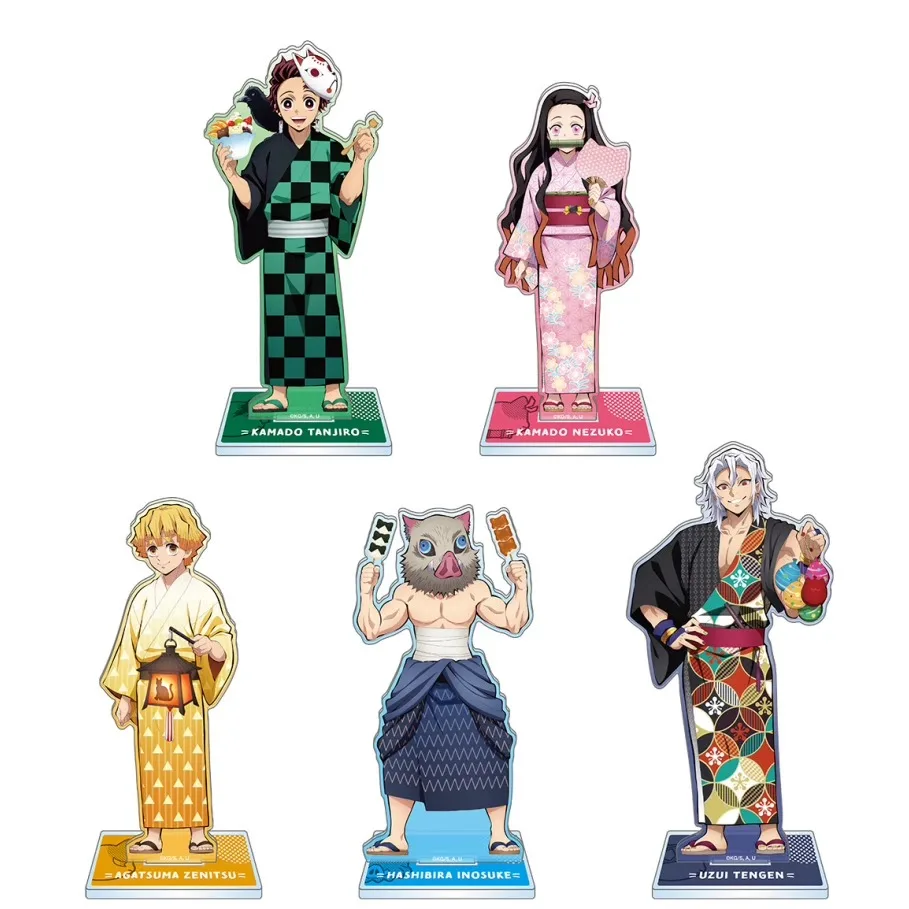 

Game Nezuko Kamado Tanjirou Agatsuma Zenitsu Hashibira Inosuke Acrylic Stand Doll Anime Figure Model Cosplay Toy for Gift