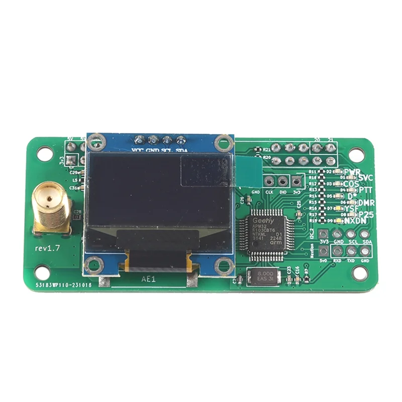 SQPP-For Raspberry Pi الموسعة MMDVM هوت سبوت OLED MMDVM DMR P25 YSF لتقوم بها بنفسك متعددة الوظائف أجزاء فضفاضة مريحة استبدال أجزاء