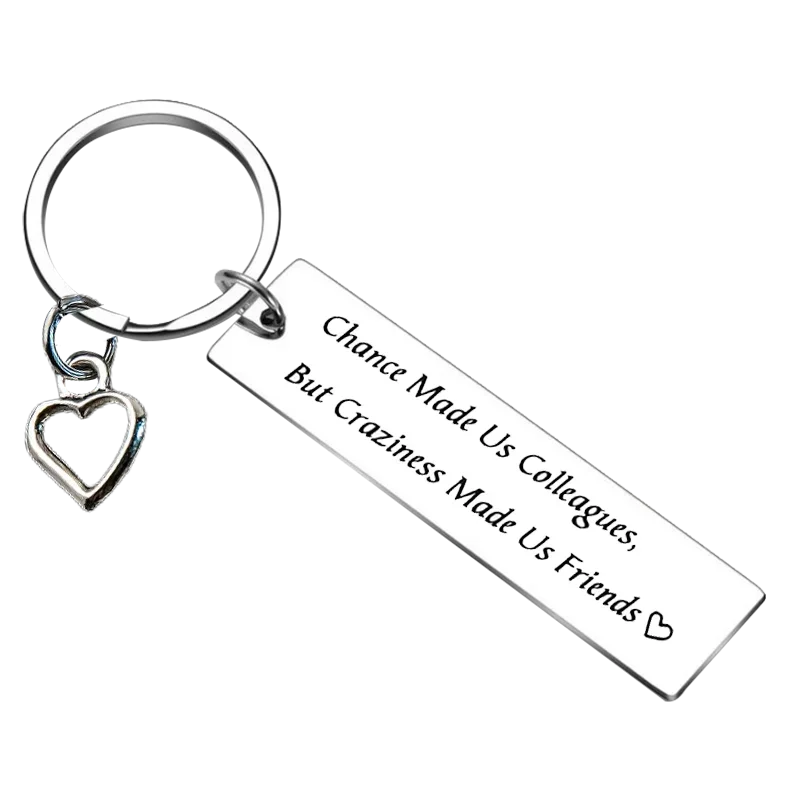 Colleague Thank You Gift Keychain Coworker Office Gift Key Rings Coworker Birthday Gifts Mentor Boss gifts