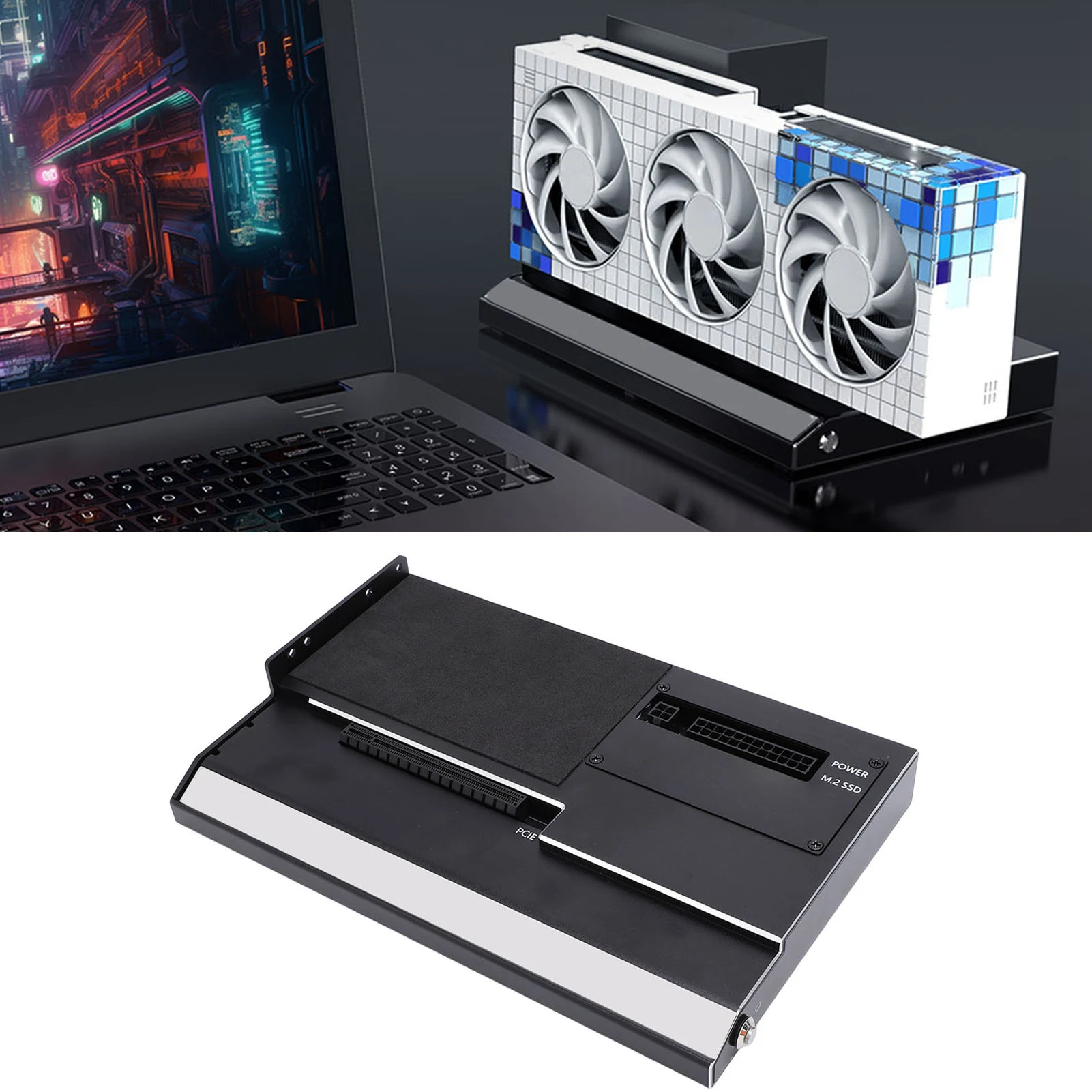 

GPU Enclosure USB4.0 40Gbps M.2 Nvme SSD 1000Mbps RJ45 Laptop External GPU Dock Station For Win for OS X 10.13.4 and Later