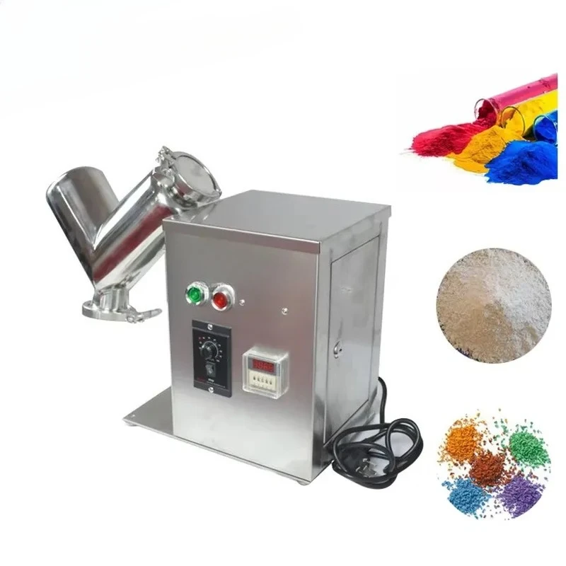 New Dry Powder Blenders Mixing 15L 20L 30L 100L Lab Small V Cone Shape Blender V Type Mixer Machine