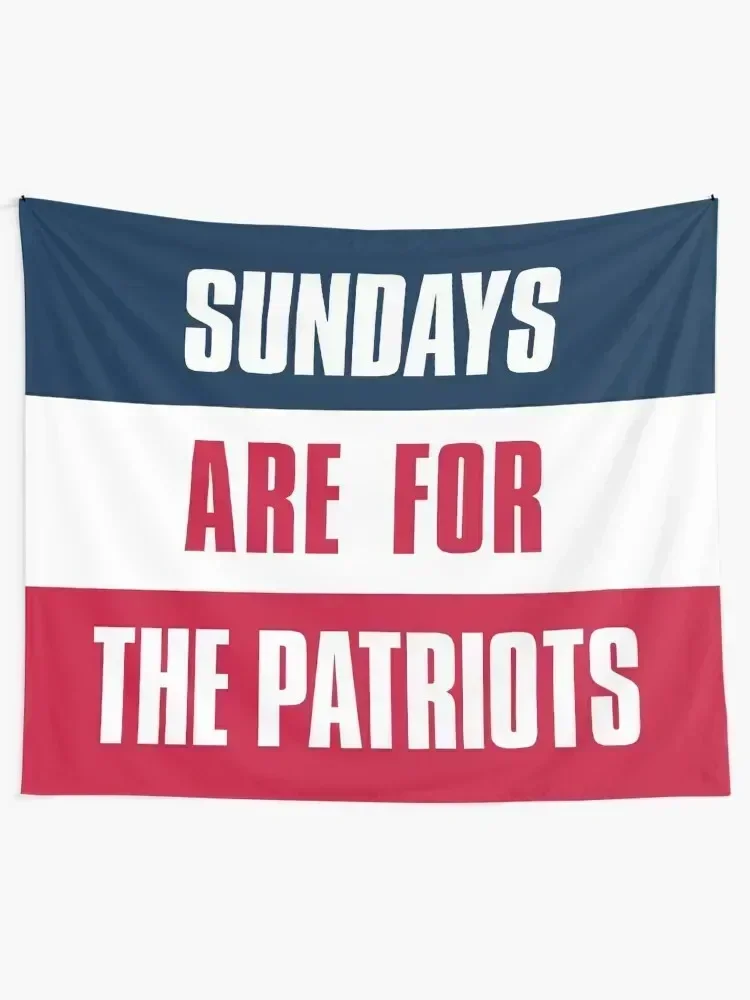 Sundays are for The Patriots, New England Football Fans Tapestry Carpet On The Wall Christmas Decoration Tapestry