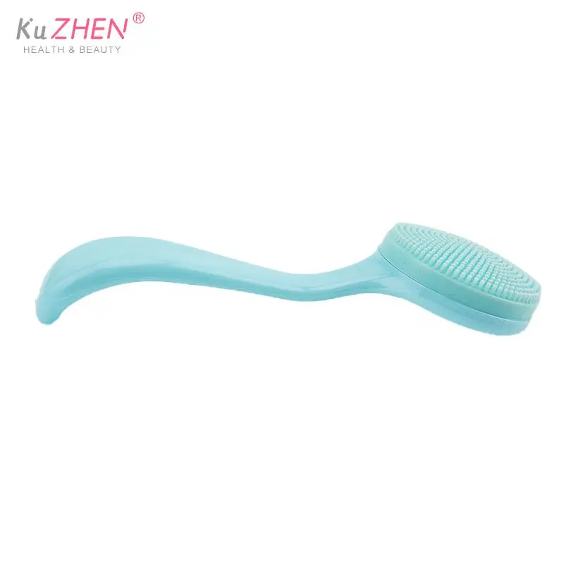 1PCS Facial Cleanser Brush Double Sided Silicone  Soft Hair Face Massage Wash Brush Blackhead Remover Portable Skin Care Tool