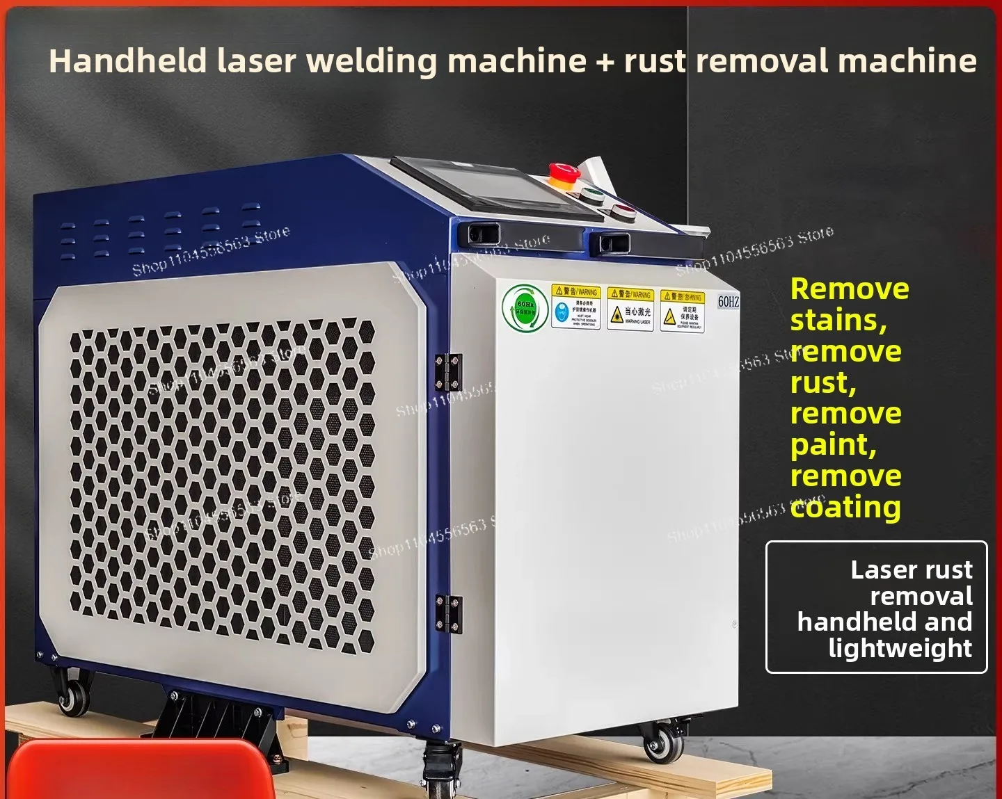 220V Handheld Laser Welding Machine 4-in-1 (Welding/Cleaning/Cutting/Rust Removal) – 21T/22C Models, Water-Cooled for Metal