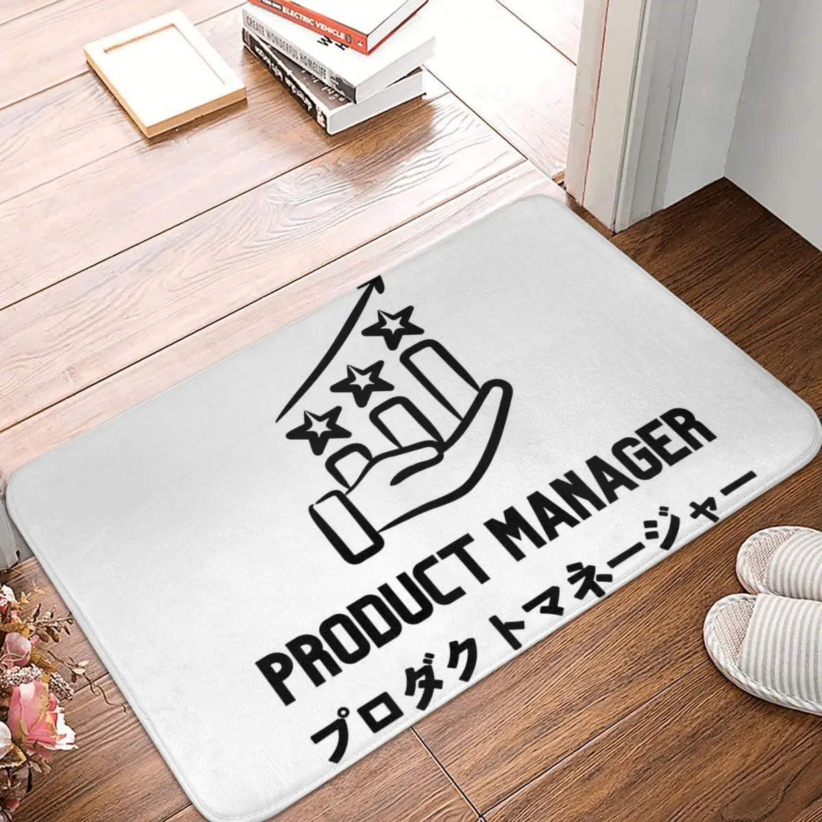 Product Manager Japanese Kanji Anti-slip Doormat Floor Mat Durable Carpet Rug for Kitchen Entrance Home Bedroom Footpad Mats