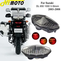 For Suzuki DL650 DL1000 DL 650 1000 V-Strom 2003-2008 Motorcycle LED Tail Light W/ Turn Signals Taillight Brake Lamp Assembly