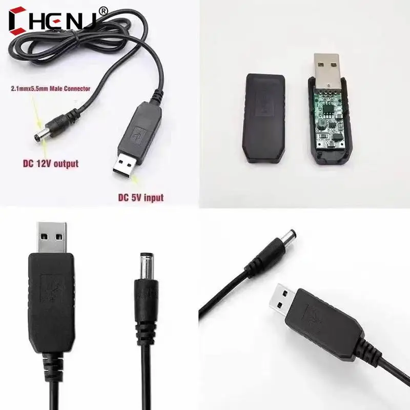 

USB-кабель питания постоянного тока с 5 В на 12 В, усилитель преобразователь, 8 адаптеров, USB-разъем постоянного тока, Зарядные кабели для Wi-Fi маршрутизатора, мини-вентилятора, динамика