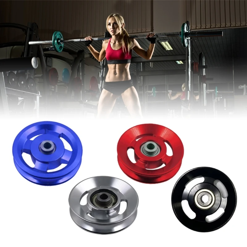 Gym Pulley Wheel Round Bearing Pulley Wheel Replacement Pulley Fitness Gym Equipment Cable Machine Wear proof Spare Part