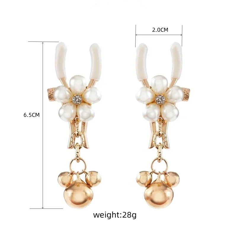 1 زوج أجراس معدنية عبودية الحلمة المشابك سلسلة مقاطع الشفرين BDSM النساء لعب الكبار ألعاب الجنس تحفيز الثدي #4