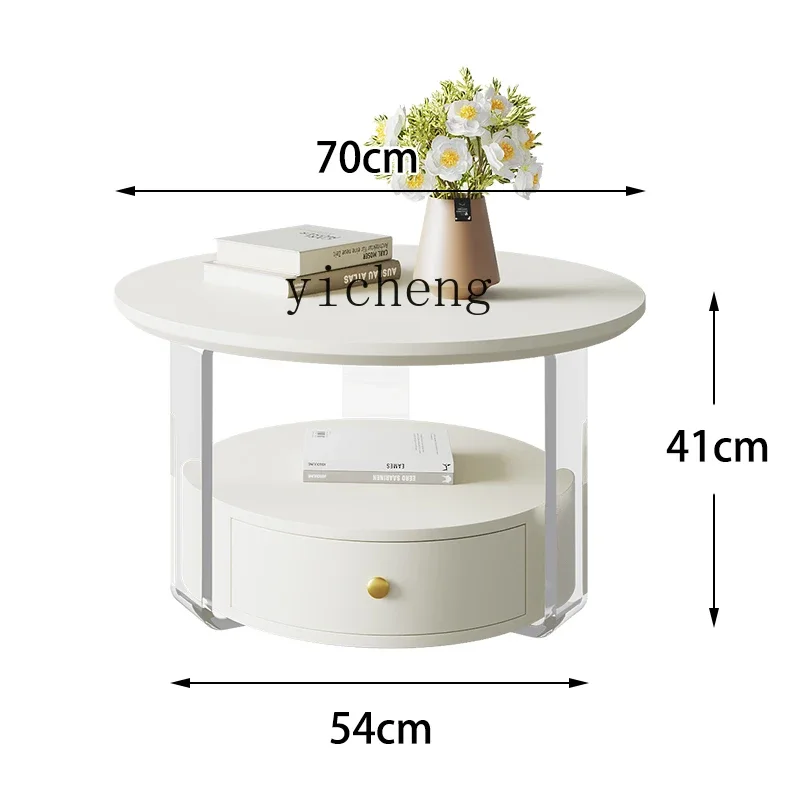 Zz coffee table living room home modern simple acrylic French small apartment