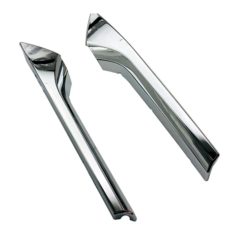 4X For Toyota Corolla Cross 2020 2021 Chrome Upper Front Center Grille Grill Moulding Strips Cover Trim Car Styling