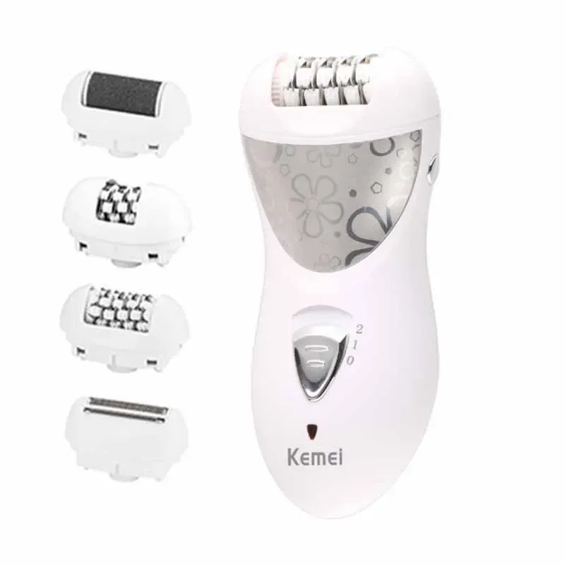 Electric Epilator Rechargeable Defeatherer Depilatory Cuticle Pusher Shaver Professional Ladies Care