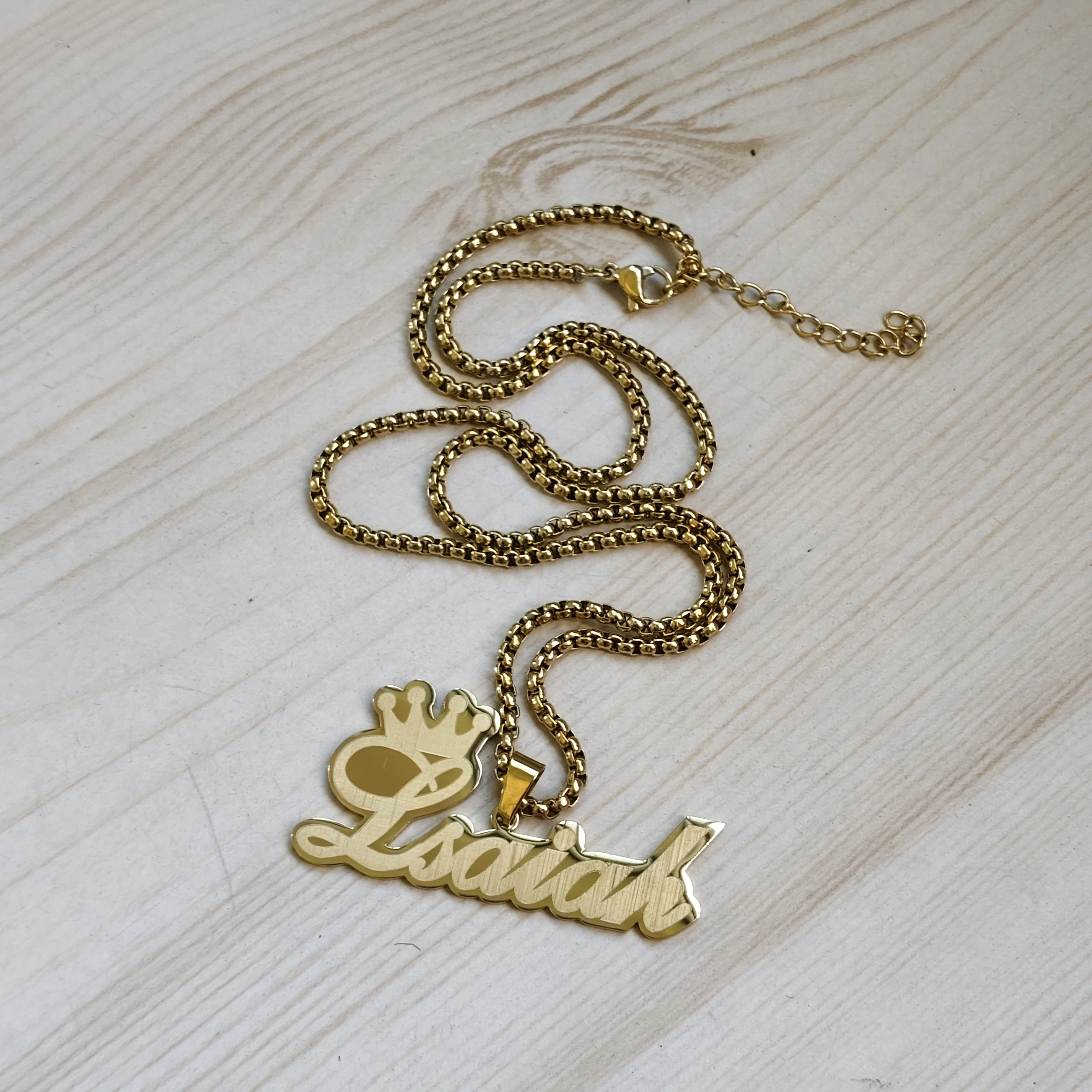 DHQH جديد بالجملة اسم شخصي قلادة مخصصة رسالة/شعار قلادة هدية عيد الحب مبيعات المصنع مباشرة #6