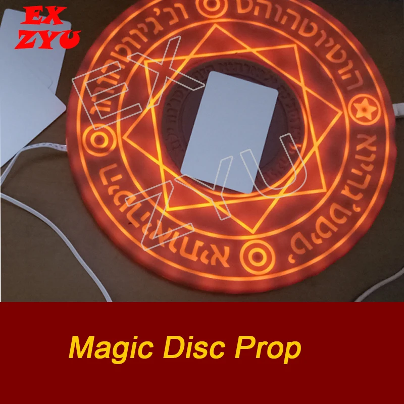 Magic Disc Prop Put RFID Card or Put Hand Onto the Magic Disc to Light Up It and Unlock Escape Room EX ZYU