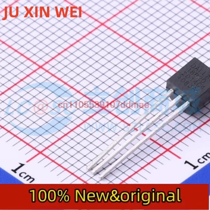 10PCS    DS18B20 chip programmable digital thermometer/temperature sensor TO-92 plug-in brand new