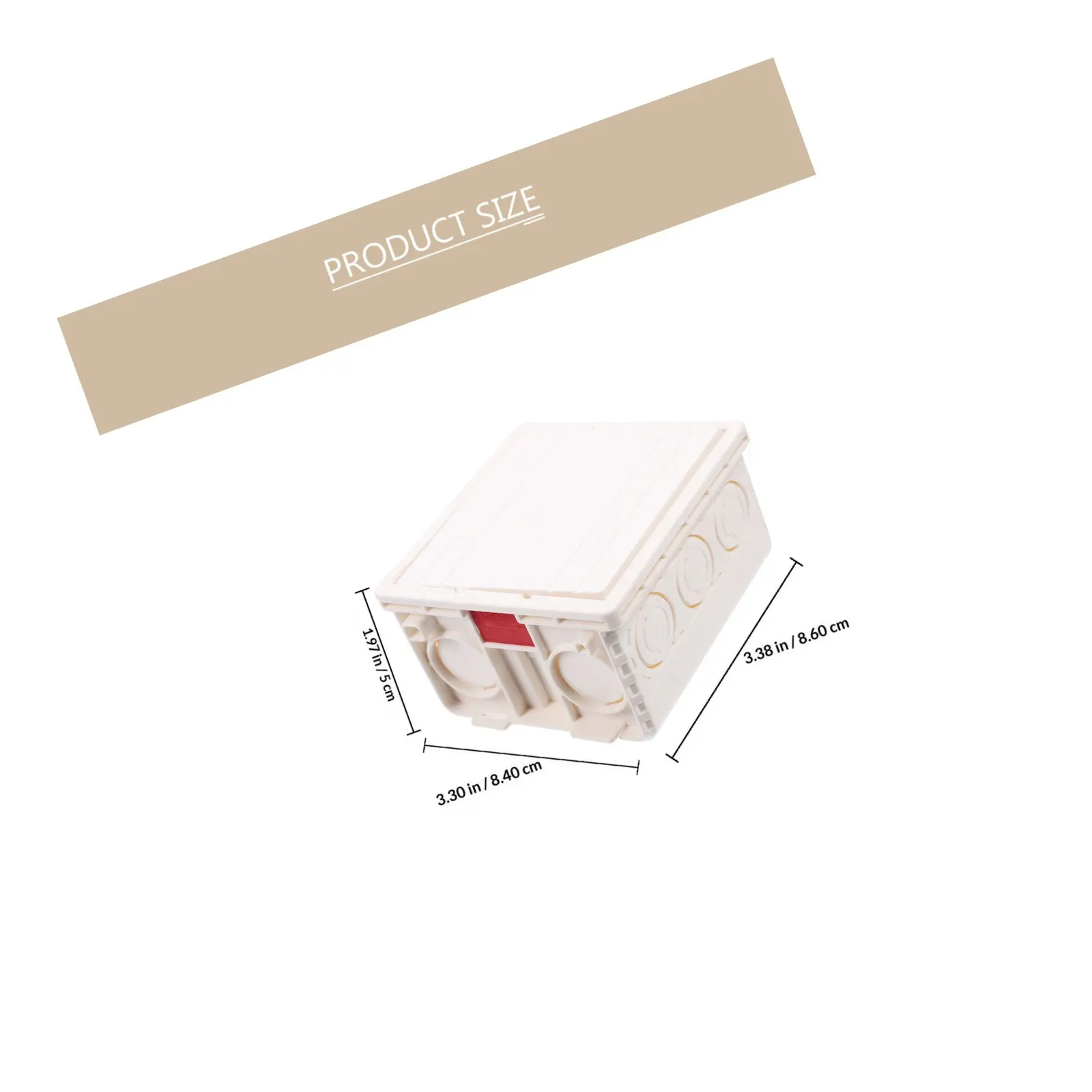 10Sets PVC Flame Retardant Concealed Wall Socket Boxes 86 Type Electric Mounting Junction Box Hidden Installation Enclosure